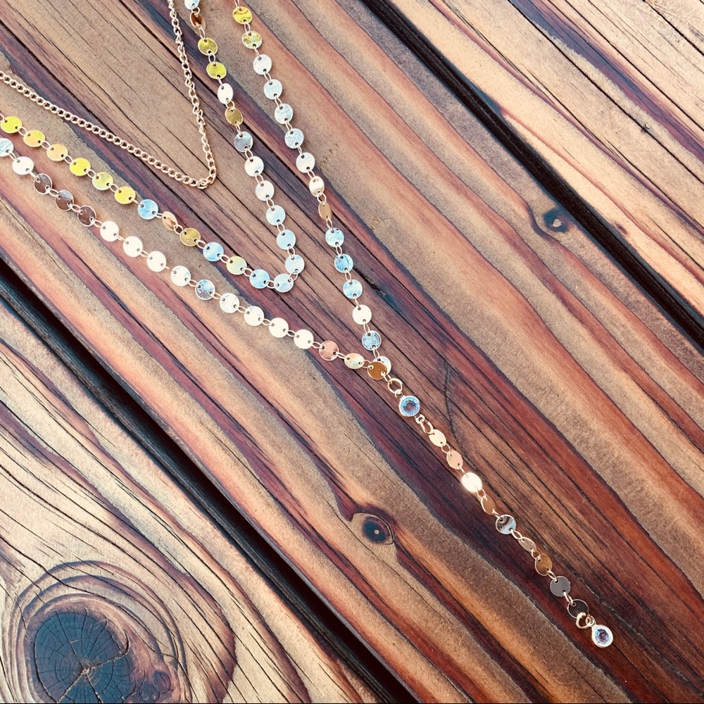 GOLD Lagertha ♡ Layered Choker Necklace - Picture 2 of 7